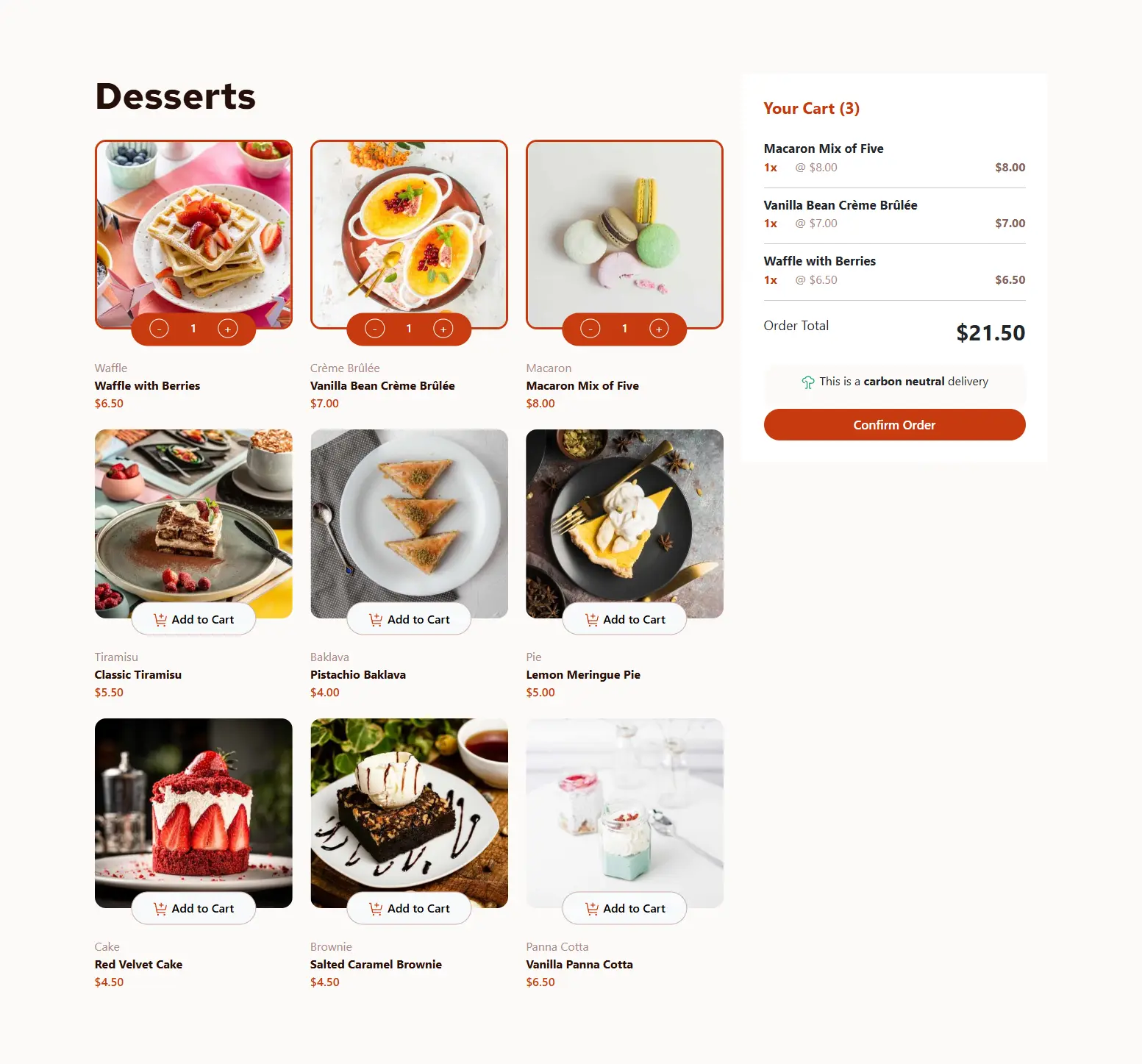 Screenshot for Desserts Shop 2